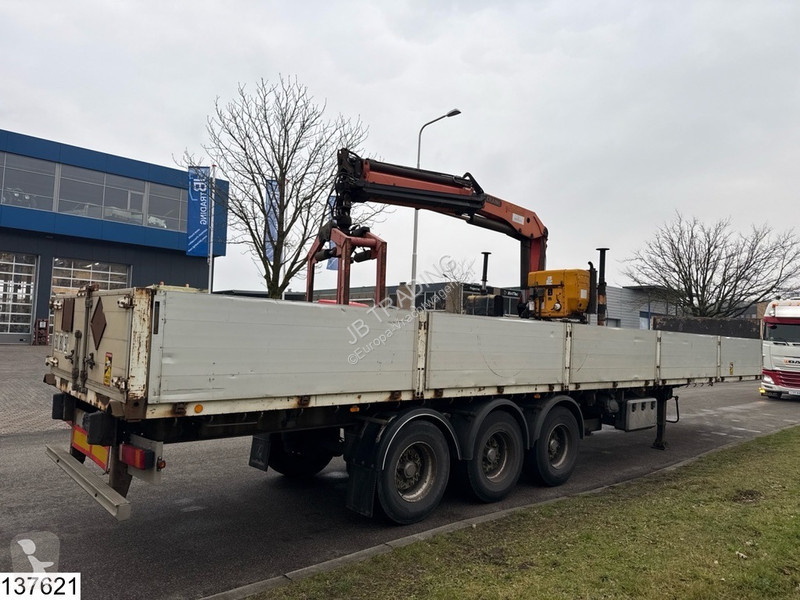 Semitrailer Lecitrailer open laadbak Palfinger...