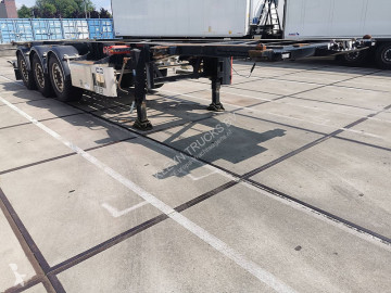 Semi remorque porte containers Van Hool