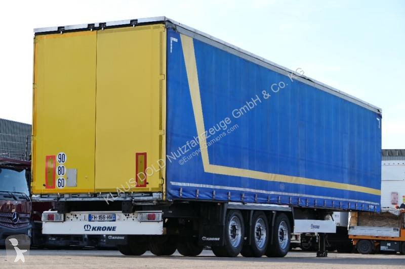 Semitrailer Krone Pritsche Plane Hubdach Edscha...