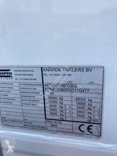 Semitrailer Knapen K600 Schubboden, Seitentüren...