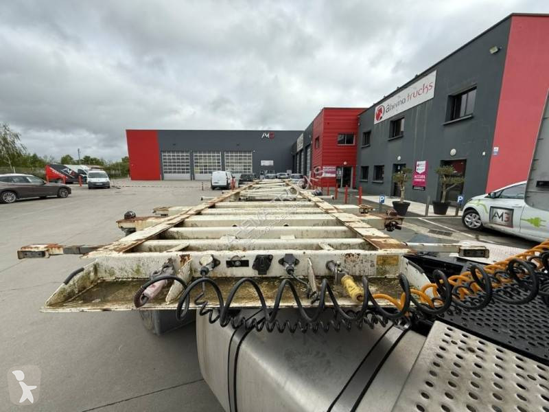 Semitrailer Turbo's Hoet 3 essieux porte conteneur