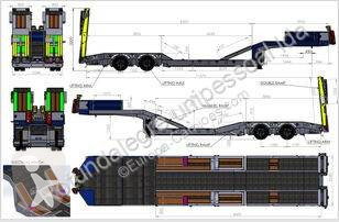 Semi remorque porte engins Kobelco neuve