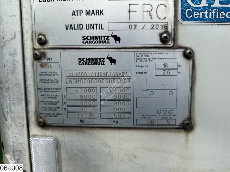 Semitrailer Schmitz Cargobull Koel vries...