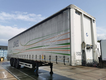 Semitrailer skjutbara ridåer (flexibla skjutbara sidoväggar) Van Hool
