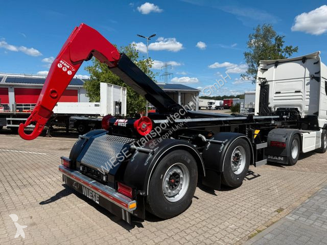 Semitrailer  WIESE Hakenlift- WAK 2-32 SK...