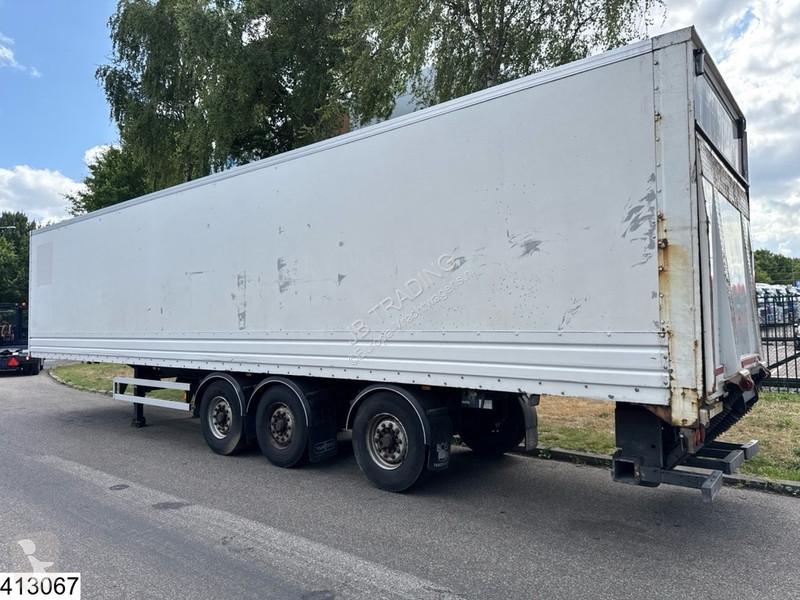 Semirimorchio Van Hool gesloten bak Dhollandia