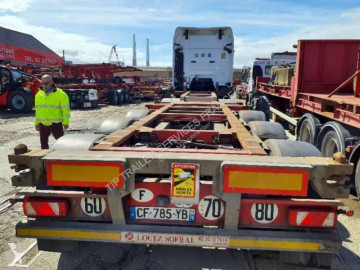 Semitrailer containertransport Fruehauf