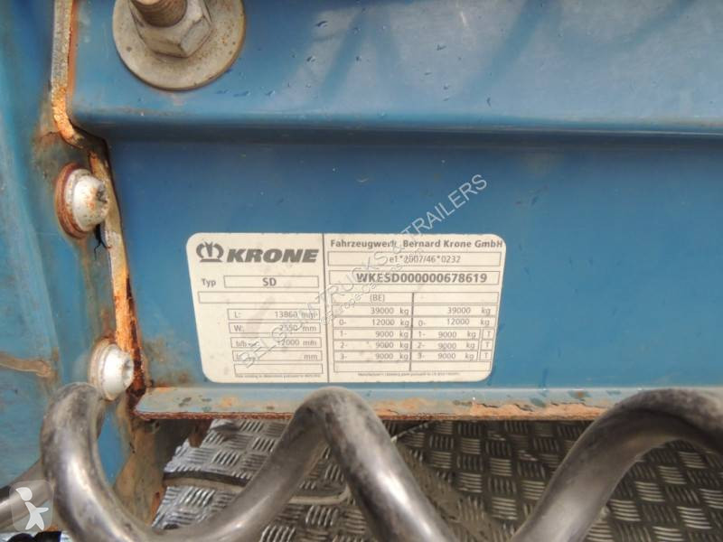 Semitrailer Krone damage