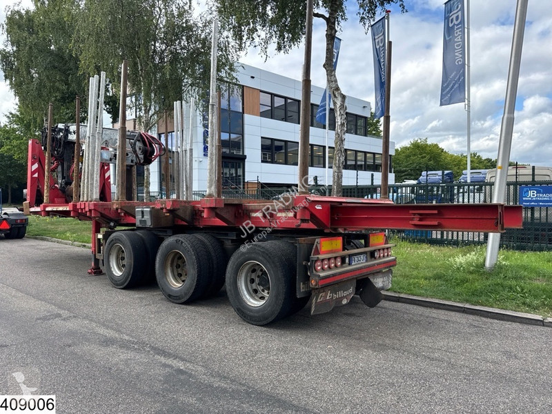 Oplegger Billaud Chassis Wood transport,...