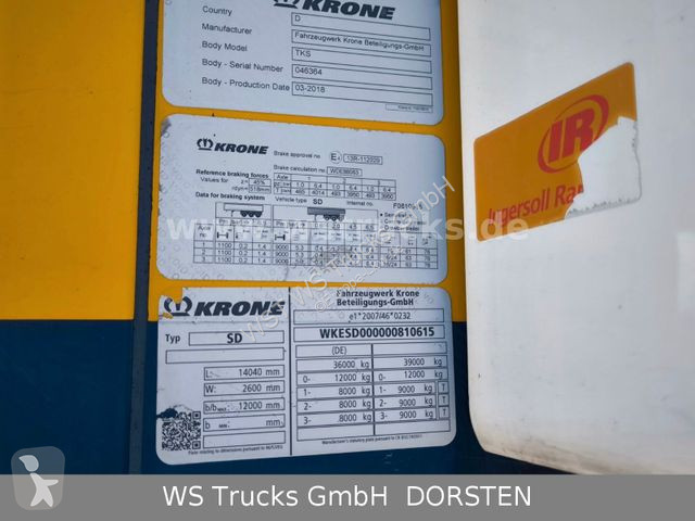 Semitrailer Krone 10x Tiefkühl Thermoking SLX...