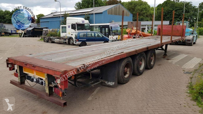 نصف مقطورة Trailor Drum Trailer 3-axle flatbed...