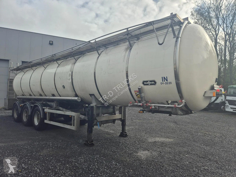 نصف مقطورة Van Hool 26500L INSULATED INOX TANK...