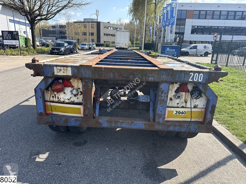 نصف مقطورة Groenewegen Chassis 20 ft,...