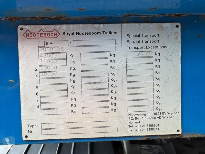 نصف مقطورة Nooteboom OVB-48-VV, 2 x Extandable,...