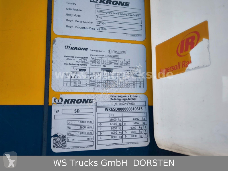 Semirremolque Krone 10x Tiefkühl Thermoking SLX...