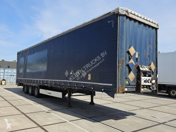 Semitrailer skjutbara ridåer (flexibla skjutbara sidoväggar) Krone