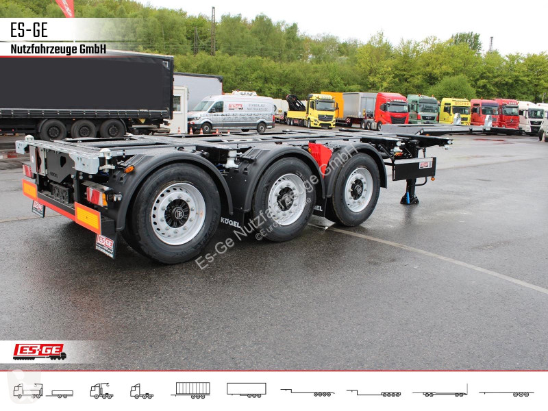 نصف مقطورة Kögel PORT 45 TRIPLEX Containerchassis