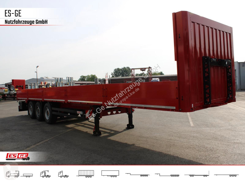 Semirimorchio Kögel 3-Achs-Mega Chassis, Bordwände