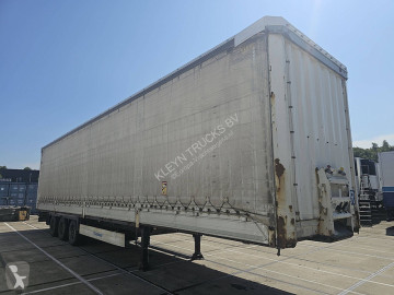 Semitrailer skjutbara ridåer (flexibla skjutbara sidoväggar) Krone