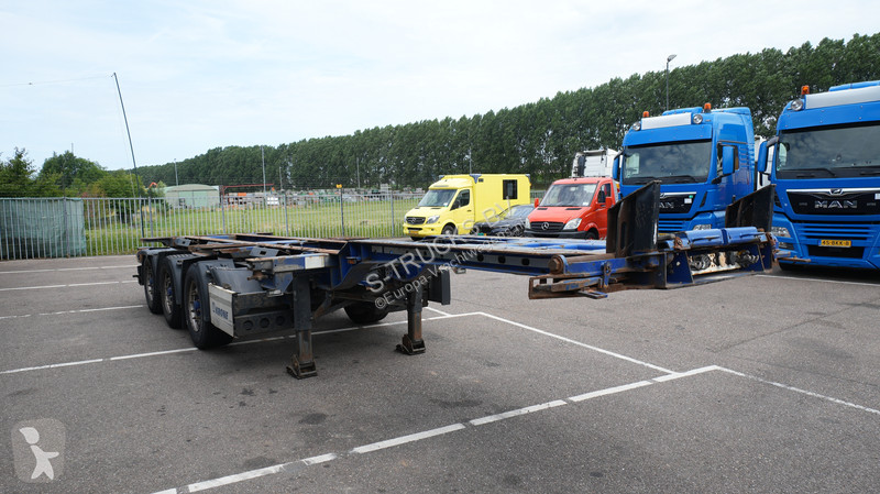 Semi remorque Krone 3 axle container chassis...