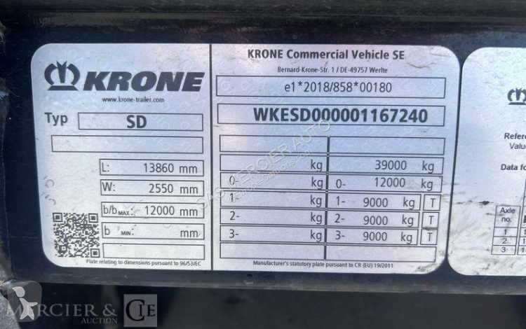 Semi remorque Krone