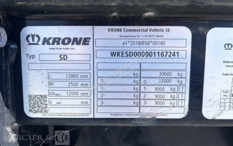Semi remorque Krone