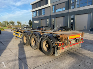 Semi remorque porte containers Van Hool