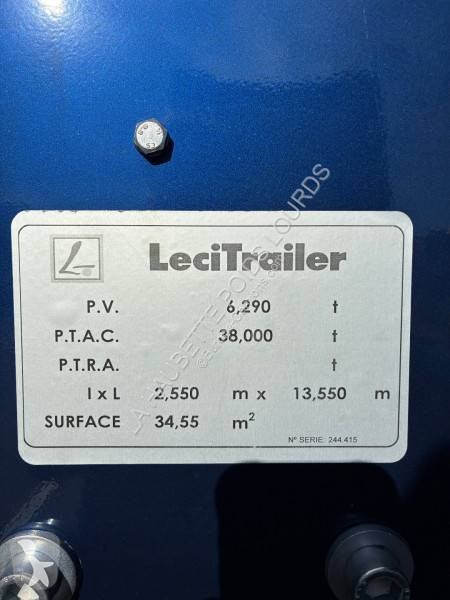 Lecitrailer Plateau matériel semi-trailer