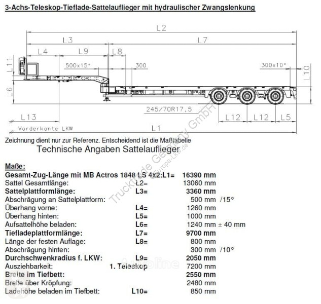 Doll Panther S3E Tele / Swiss-Vehicle semi-trailer