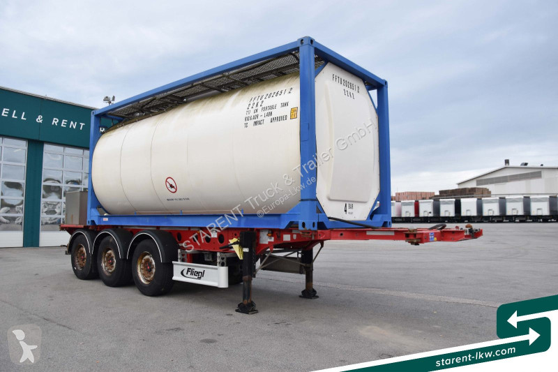 نصف مقطورة Fliegl Containerchassis light +...