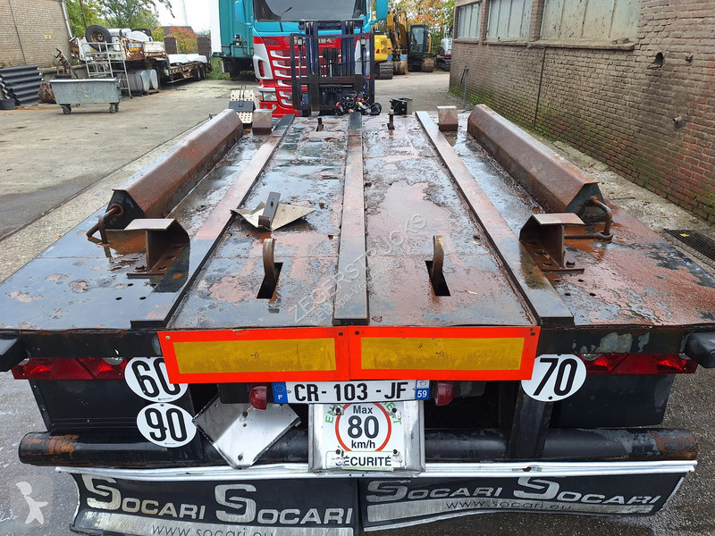 Félpótkocsi Louault Container aanhanger