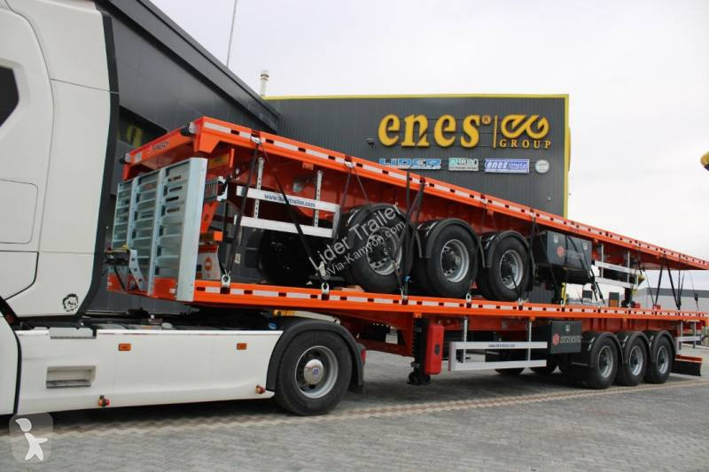 Semitrailer Lider Flatbed ( 2 Axles + 1 Tandem...