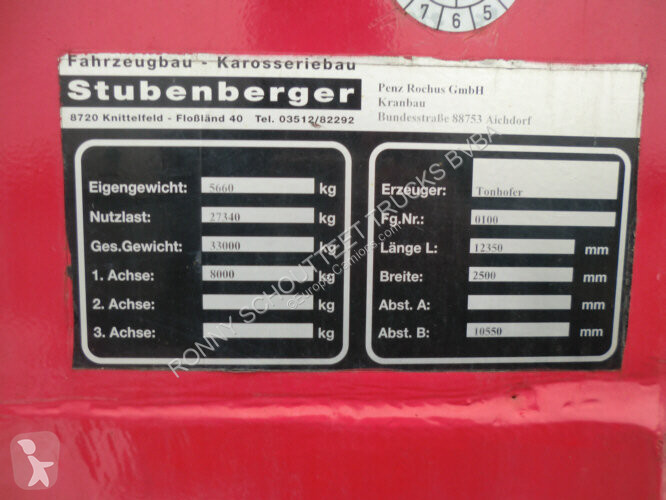 Oplegger  SAnh DL 1 TONHOFER DL1...