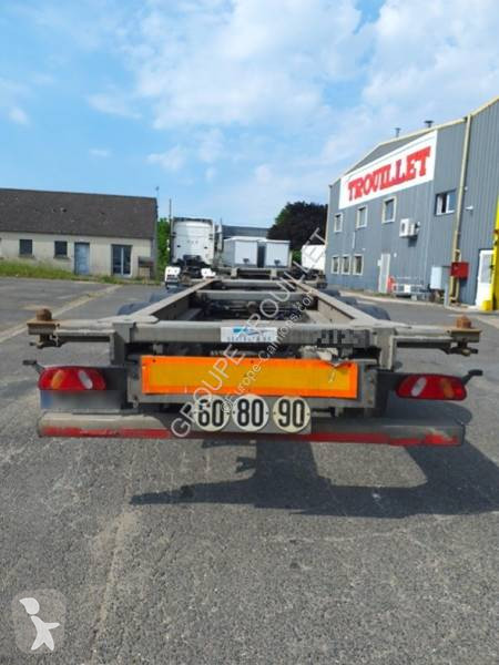 Semi remorque Trouillet porte containers CHARIOT COULISSANT HIGH CUBE 3 ...
