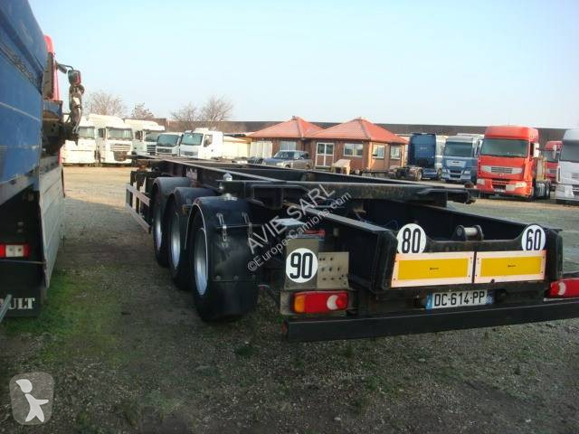 Semitrailer Lecitrailer PORTE CONTAINER 3 ESSIEUX