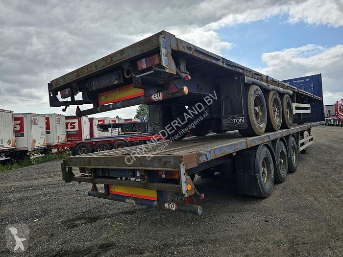 Semitrailer Pacton 3 AXLE FLATBED TRAILER BPW DRUM