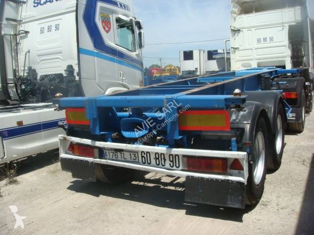Semitrailer Asca PORTE CONTAINER 2 ESSIEUX 1996