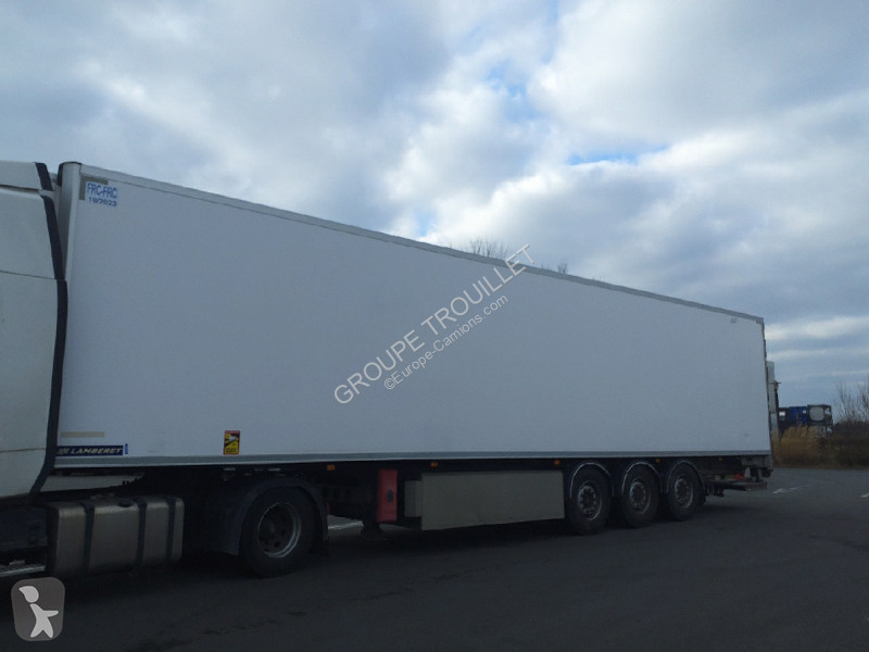 Semitrailer Trouillet FRIGO 38 TONNES HAYON...