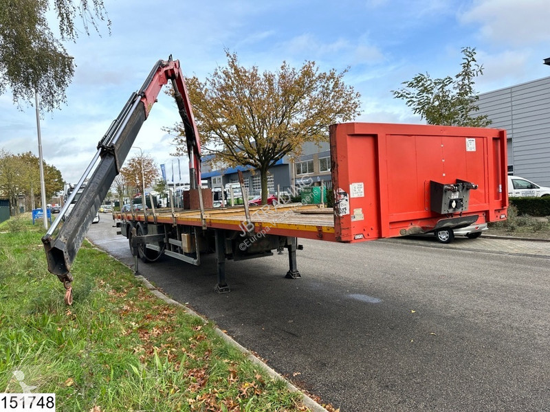 Semitrailer Lecitrailer open laadbak Fassi, Remote