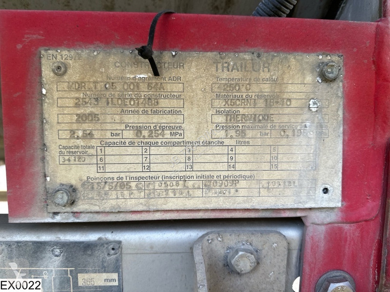 Semi reboque Trailor Bitum 34120 Liter, 1...