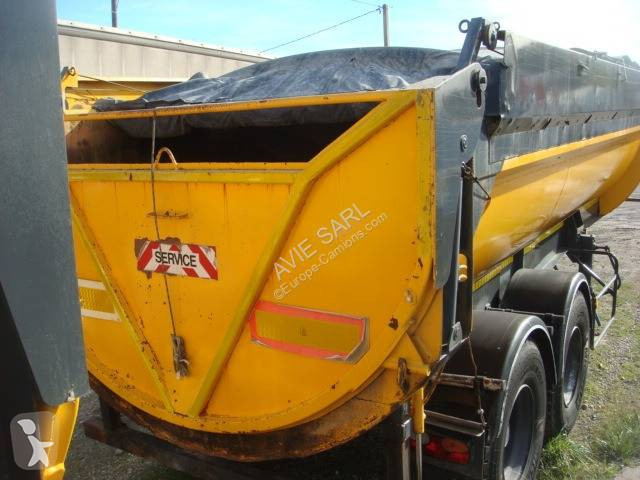 Semitrailer Pomiers BENNE POUSSOIR 33T + BACHE