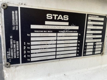 نصف مقطورة حاوية ناقلة حبوب Stas