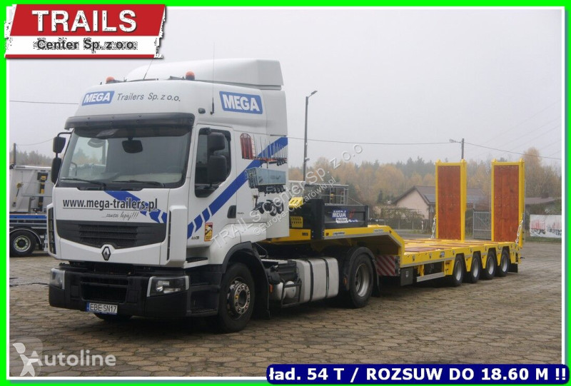 Semirimorchio Mega 4 axle low floor 18.600 m....