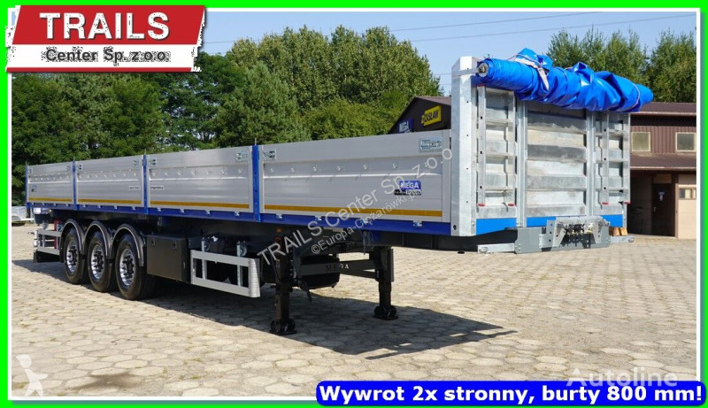 Semiremorca Mega 29 m³ / 12.600 m. 2 x side...