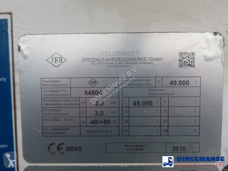 Semiremorca Feldbinder Powder tank alu alu 49...