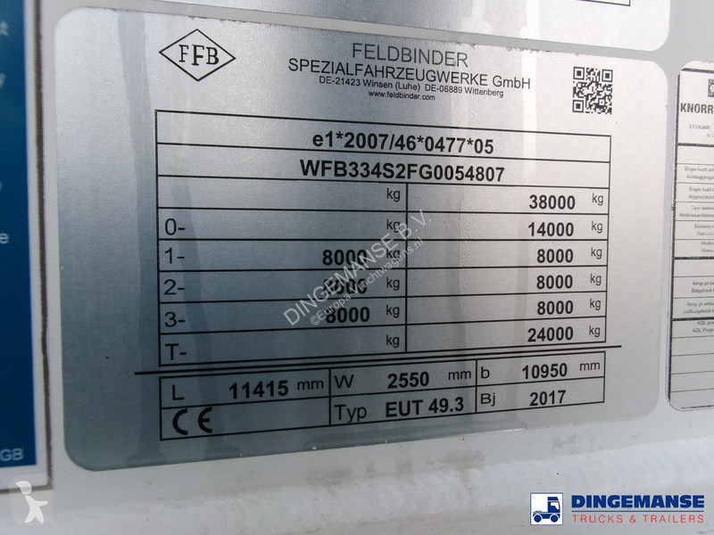 Semiremorca Feldbinder Powder tank alu alu 49...