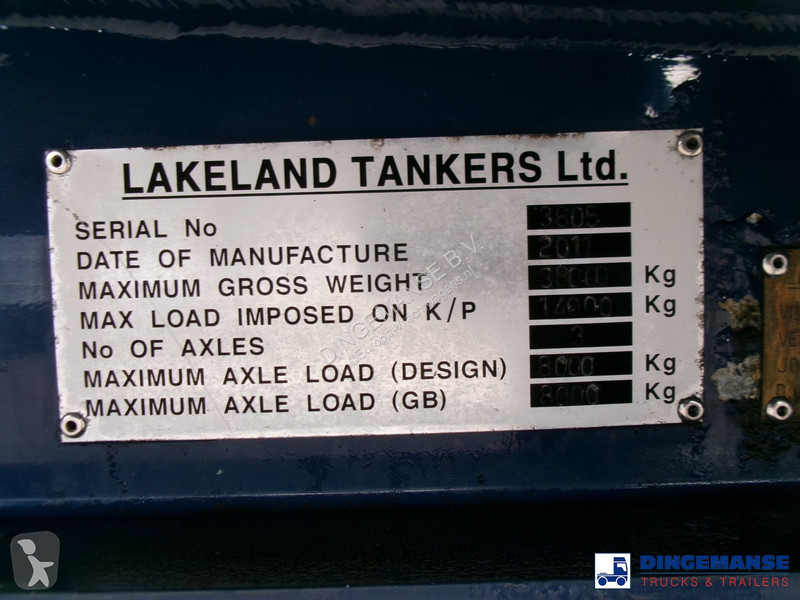 Semirimorchio  Fuel tank alu 42.8 m3 / 6 comp +...