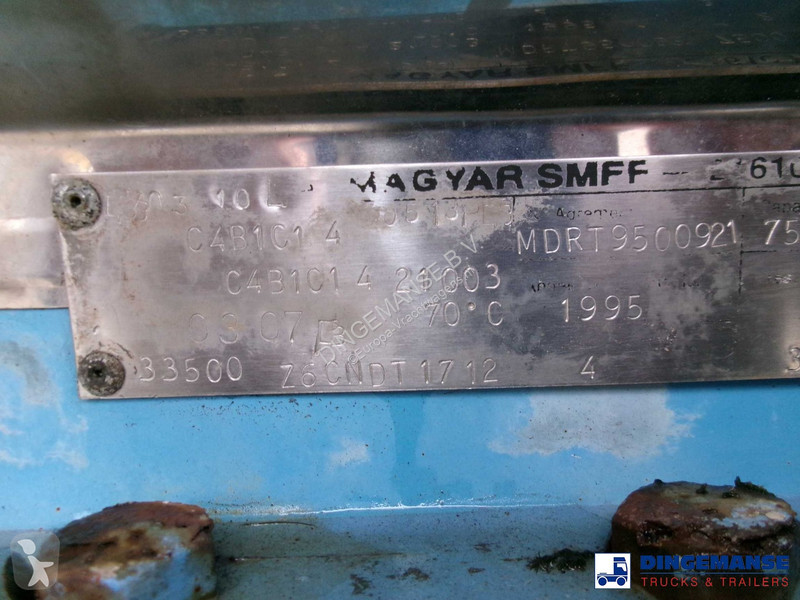 Semiremorca Magyar Chemical tank inox L4BH 33.5...