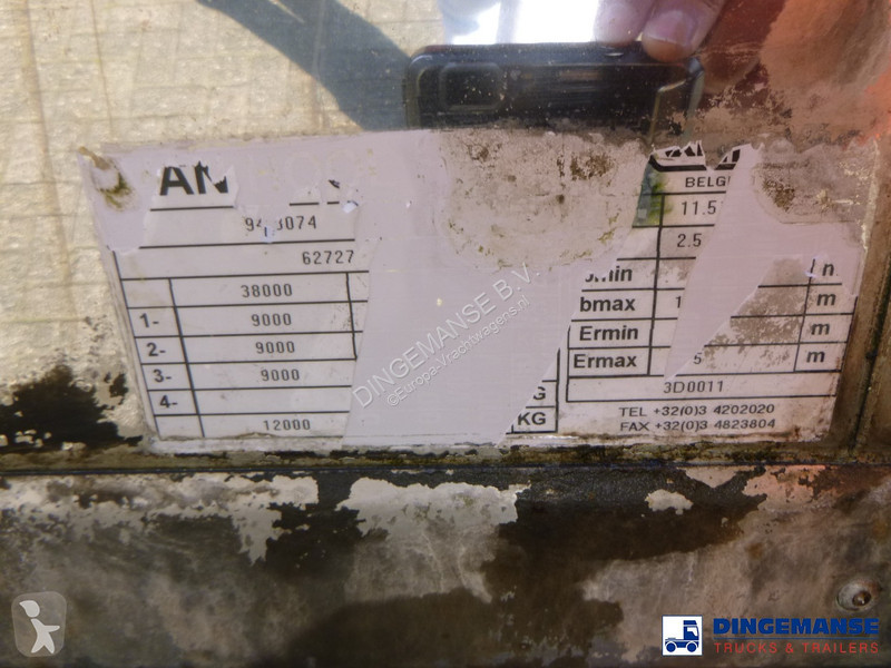 Semi reboque Van Hool Chemical tank inox 30 m3...