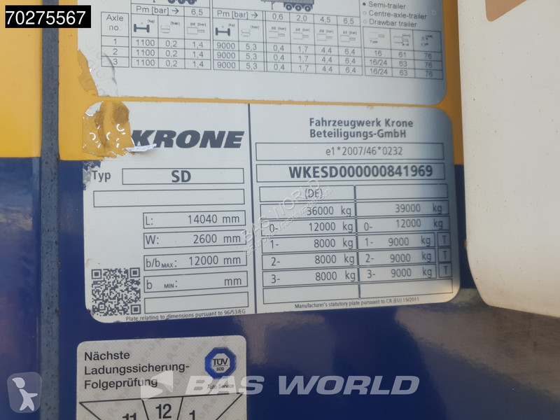 Semi reboque Krone ThermoKing SLXi 300...